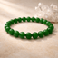 Green Jade Bead Bracelet - Karma & Peace