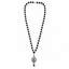 Silver Beaded Trishul Pendant Necklace for Men & Women - Karma & Peace