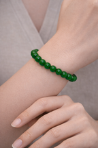 Green Jade Bead Bracelet