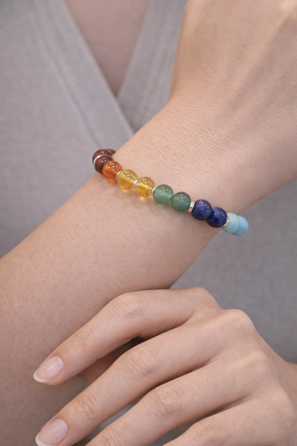 Seven Chakra Healing Beaded Bracelet Secondary image
