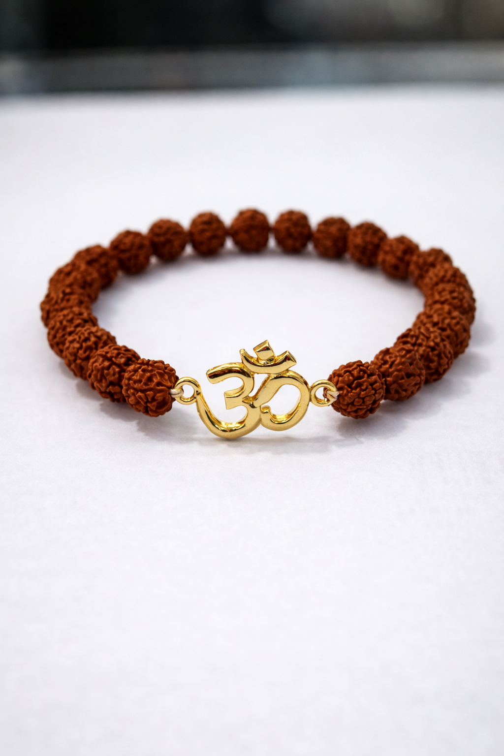 Rudraksha Bracelet with Om Charm
