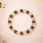 Rudraksha & Clear Quartz Bead Bracelet - .