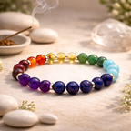 Seven Chakra Healing Beaded Bracelet - .