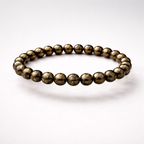 Pyrite Beaded Bracelet - .