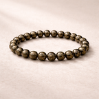 Pyrite Beaded Bracelet - .