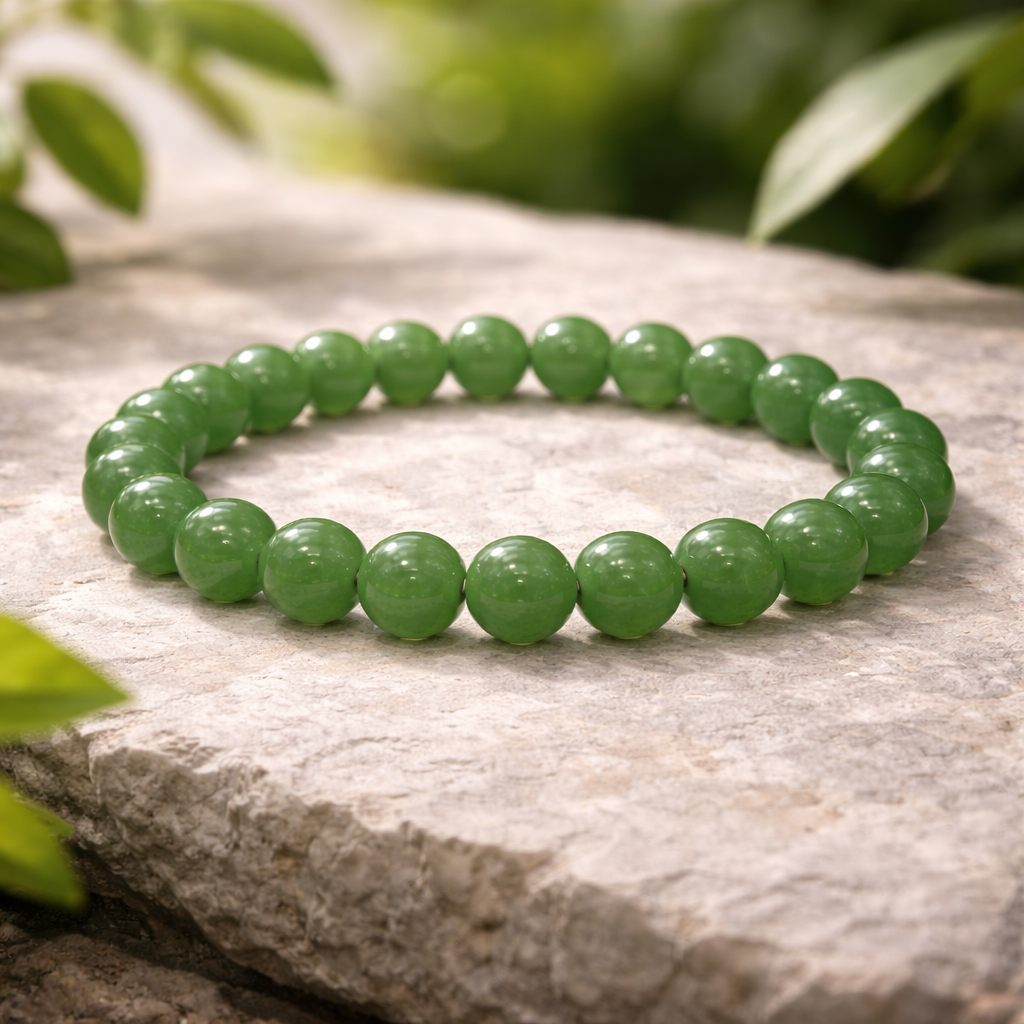 Green Aventurine Beaded Bracelet - .