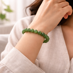 Green Aventurine Beaded Bracelet - .