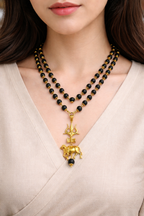 Karungali Mala with Trishul, Damru, and Nandi