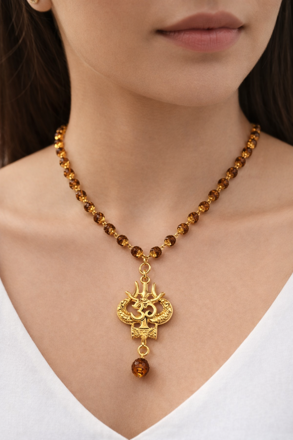 Rudraksha Mala with Trishul