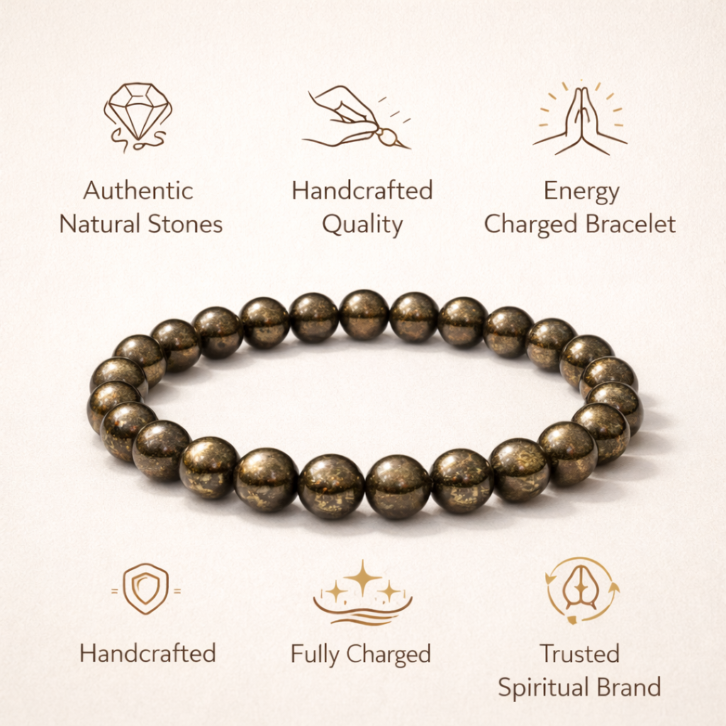 Pyrite Beaded Bracelet