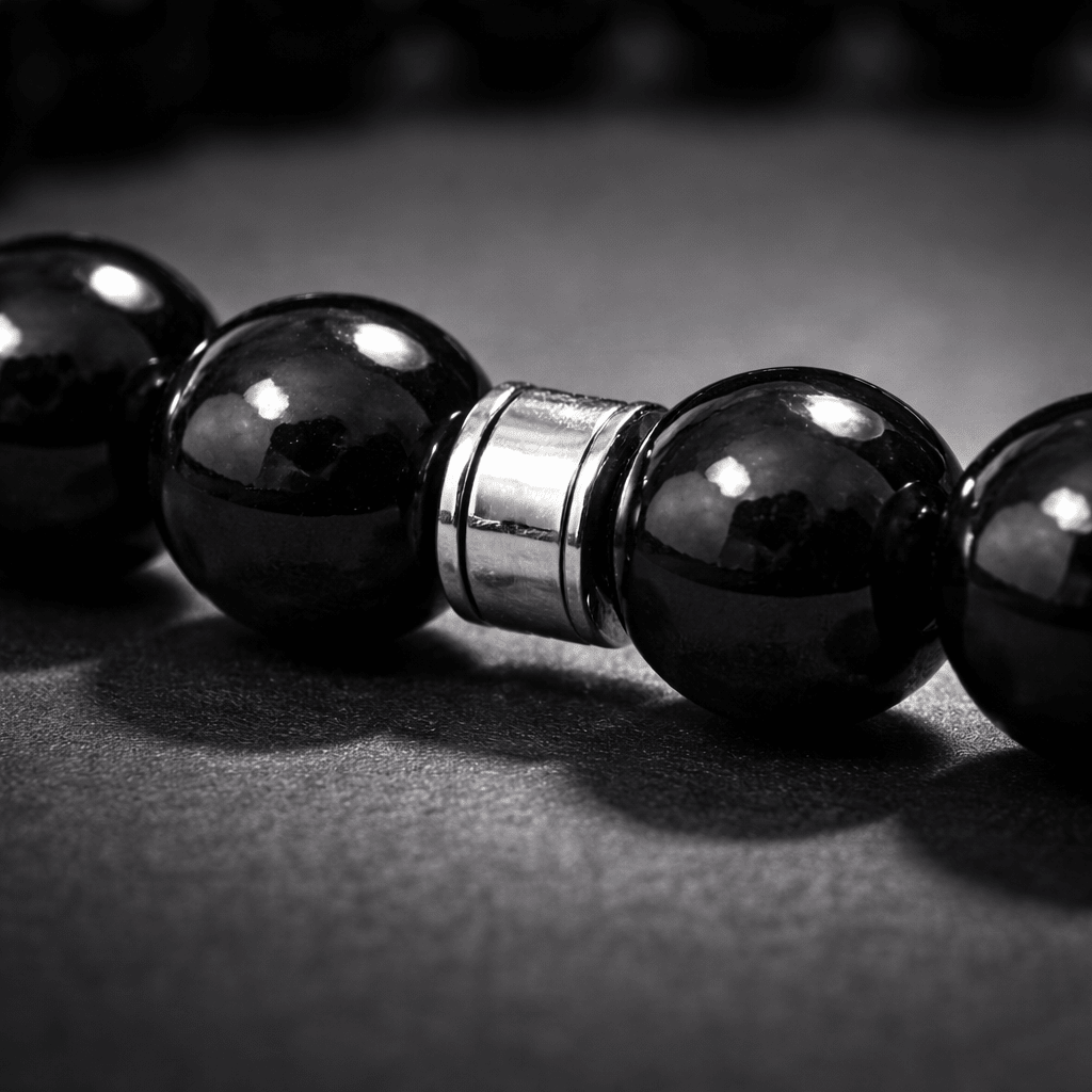Black Tourmaline Beaded Bracelet Secondary image