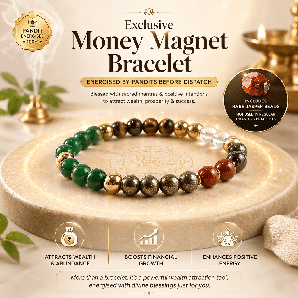 Dhan Yog Bracelet - Energised for Attracting Money, Success & Positive Energy (Lab Certified) - Karma & Peace