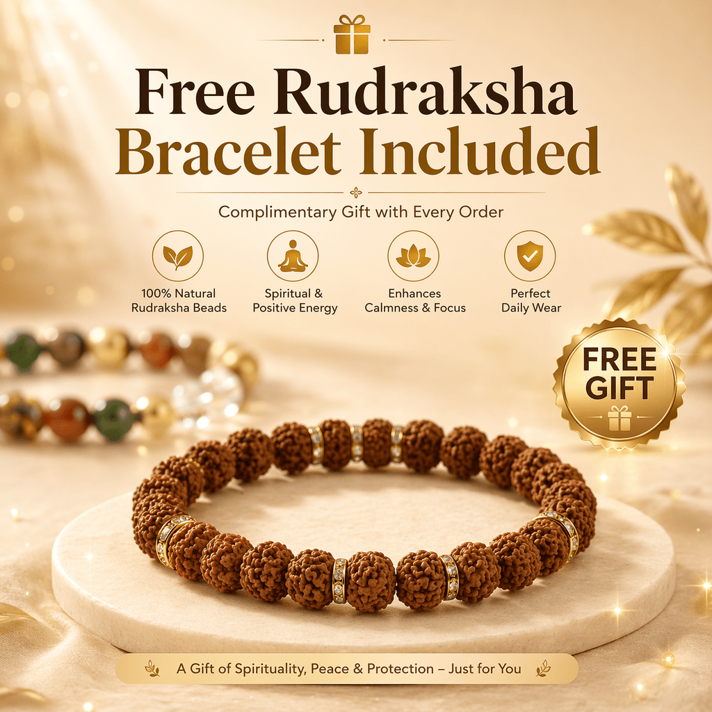 Dhan Yog Bracelet - Energised for Attracting Money, Success & Positive Energy (Lab Certified) | Free Rudraksha Bracelet - Karma & Peace