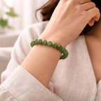Green Aventurine Beaded Bracelet - Karma & Peace