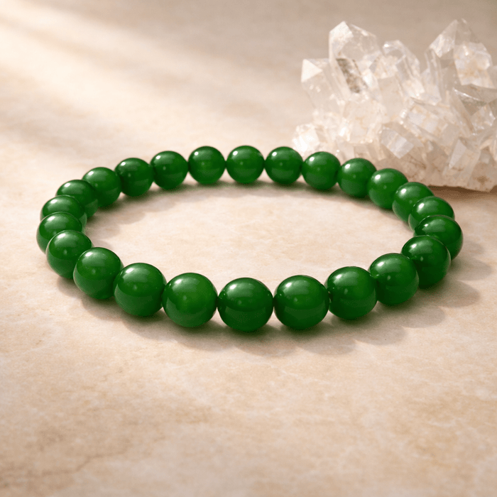 Green Jade Bead Bracelet