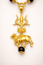 Karungali Mala With Trishul Damru And Nandi - Karma & Peace