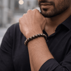 Pyrite Beaded Bracelet - Karma & Peace