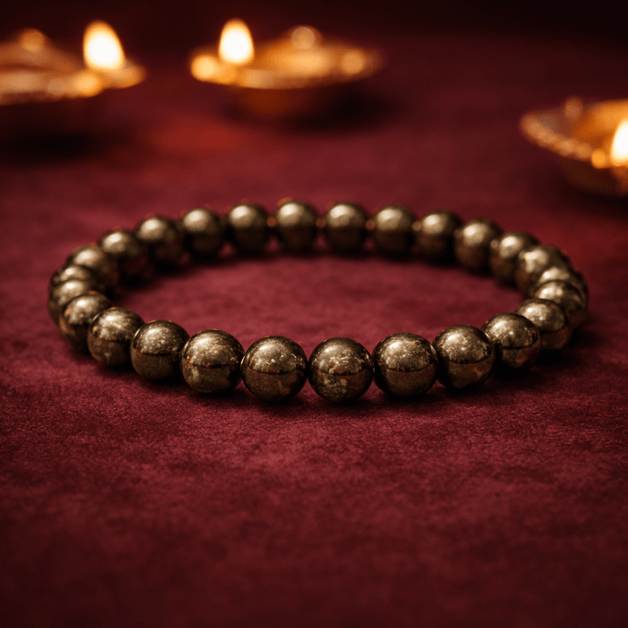 Pyrite Beaded Bracelet