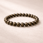 Pyrite Beaded Bracelet - Karma & Peace
