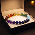 Seven Chakra Healing Beaded Bracelet - Karma & Peace