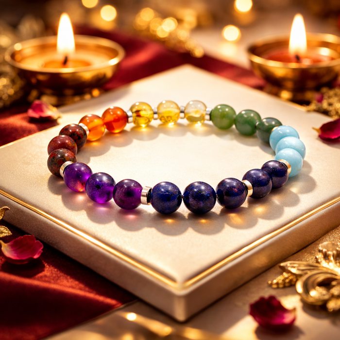 Seven Chakra Healing Beaded Bracelet