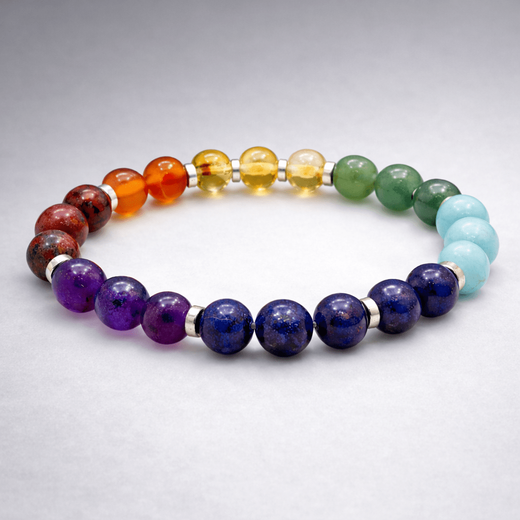 Seven Chakra Healing Beaded Bracelet - Karma & Peace