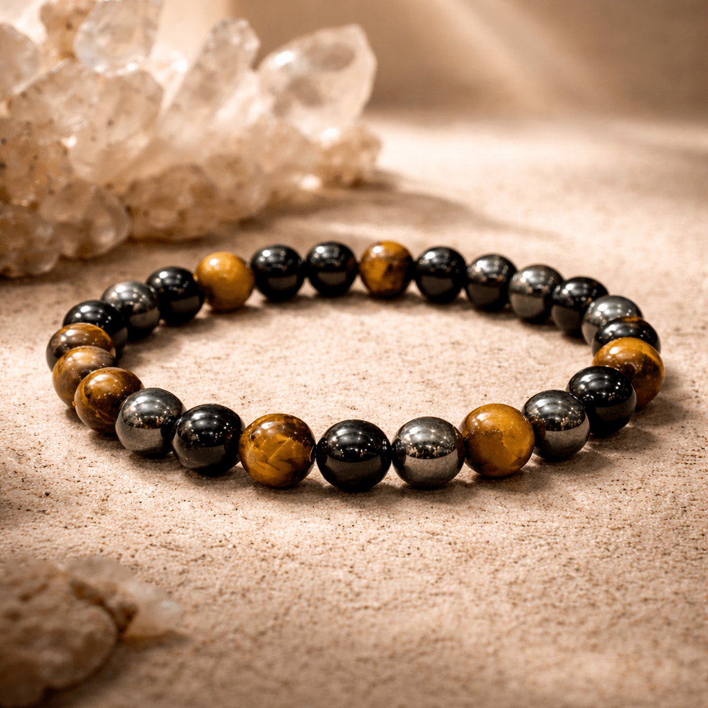 Triple Protection Bead Bracelet - Karma & Peace Main image