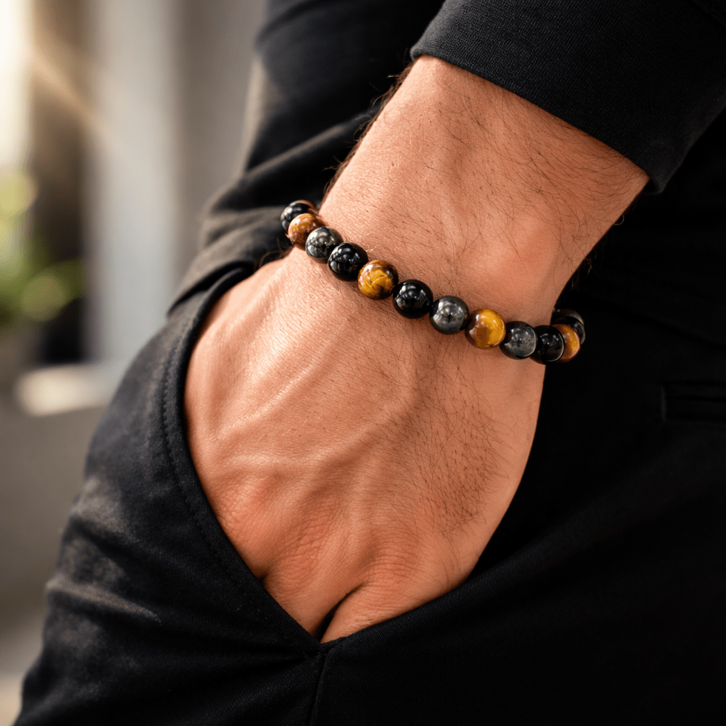 Triple Protection Bead Bracelet - Karma & Peace